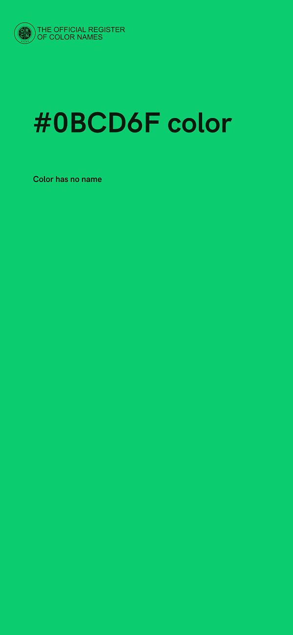 #0BCD6F color image
