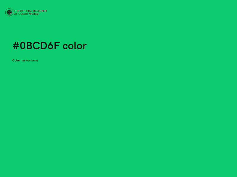 #0BCD6F color image