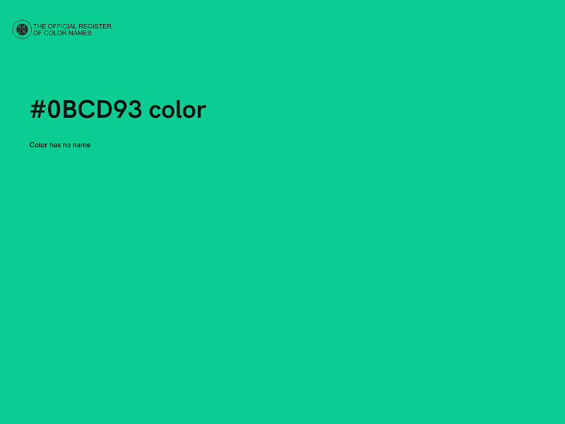 #0BCD93 color image