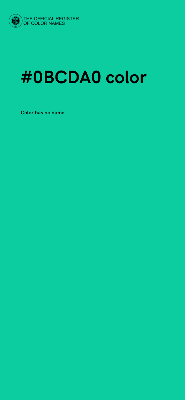 #0BCDA0 color image