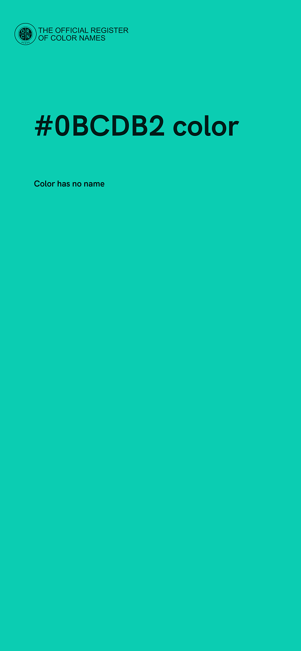 #0BCDB2 color image