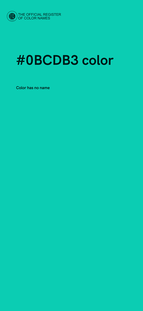 #0BCDB3 color image