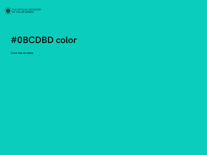 #0BCDBD color image