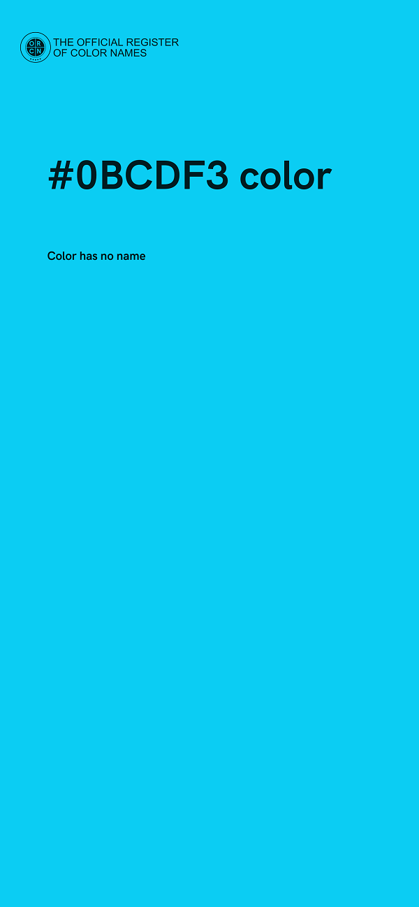 #0BCDF3 color image