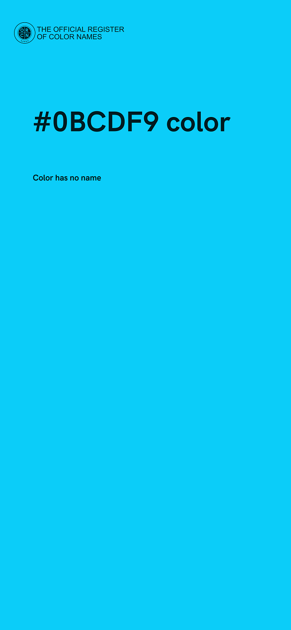 #0BCDF9 color image