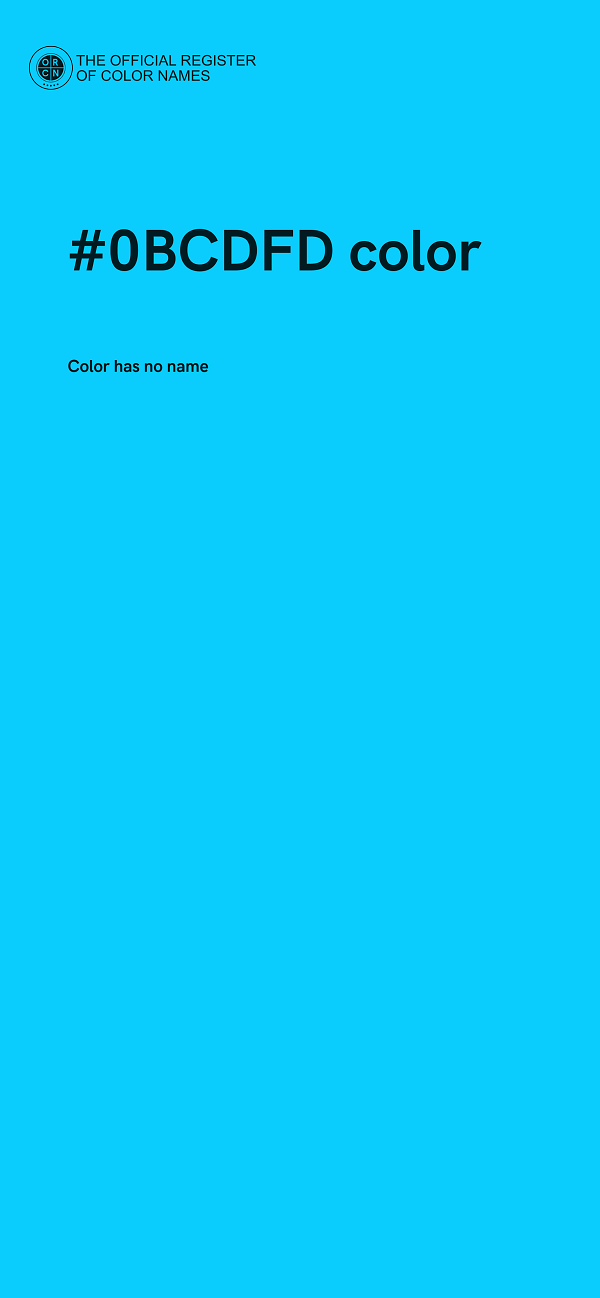 #0BCDFD color image