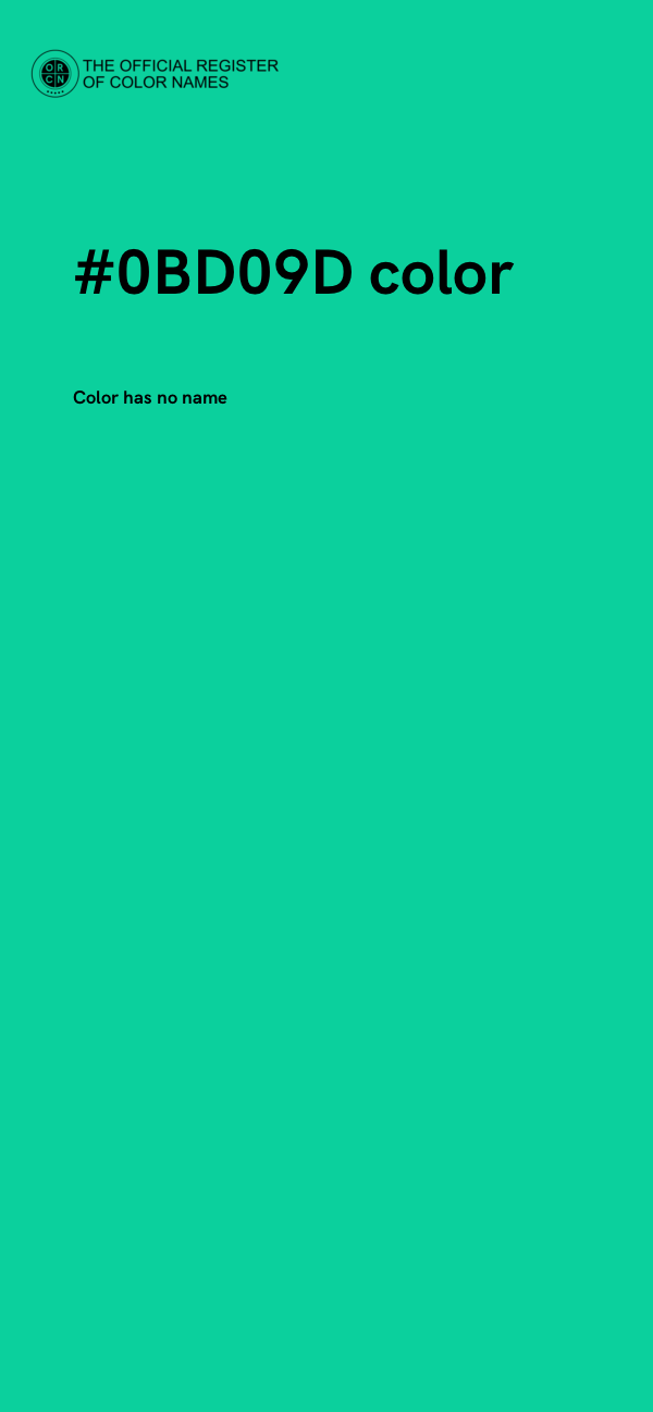 #0BD09D color image