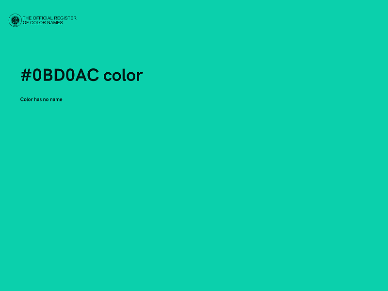 #0BD0AC color image