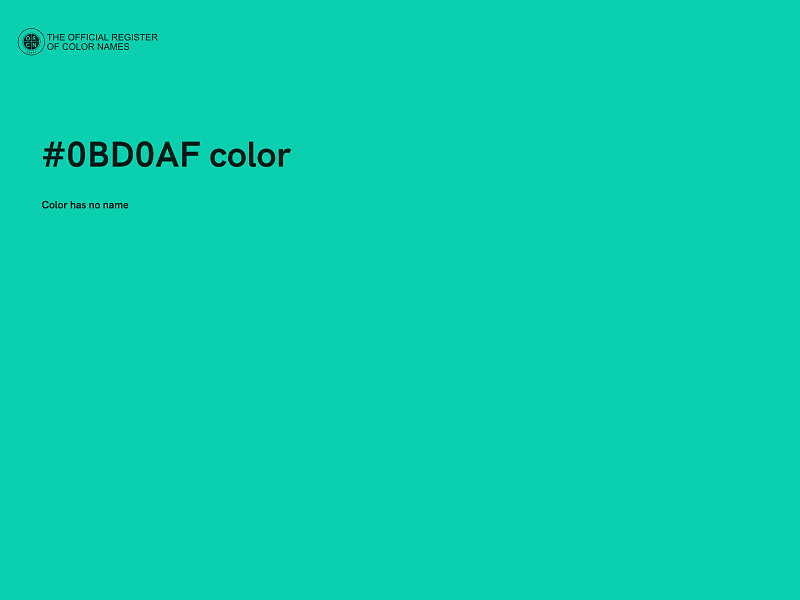 #0BD0AF color image