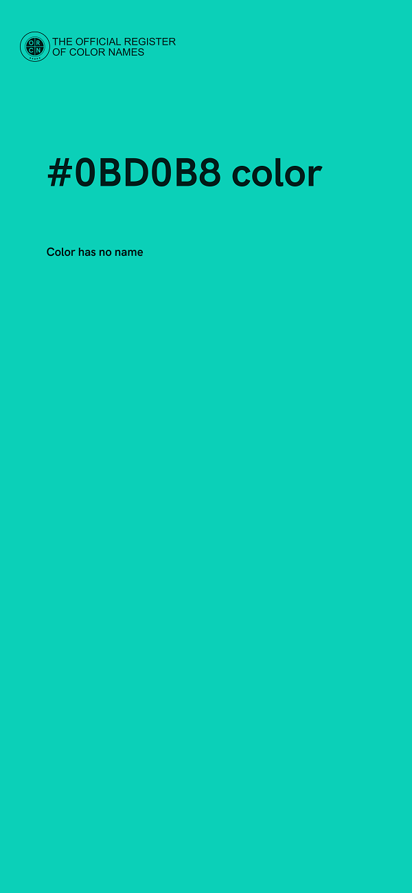 #0BD0B8 color image