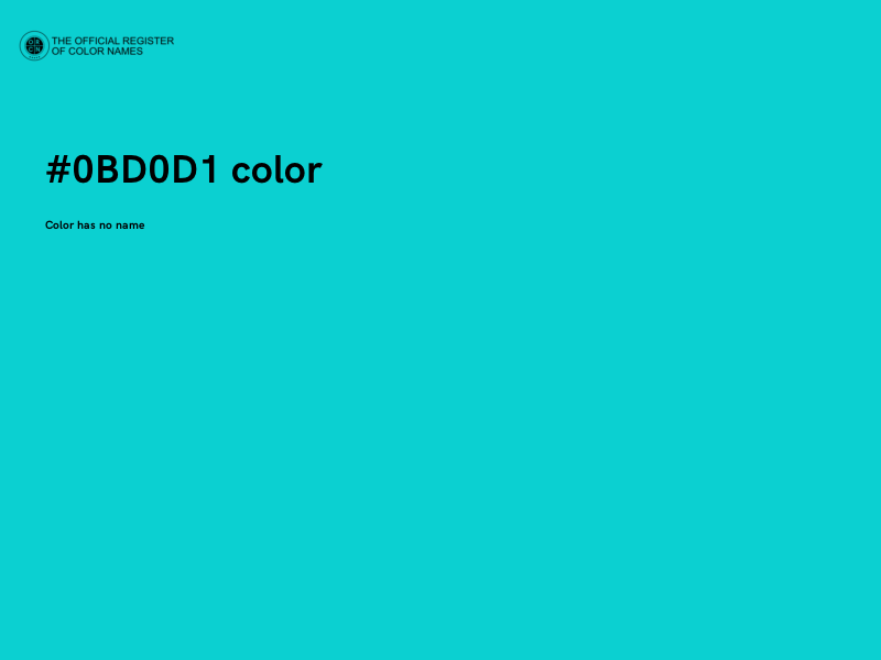 #0BD0D1 color image