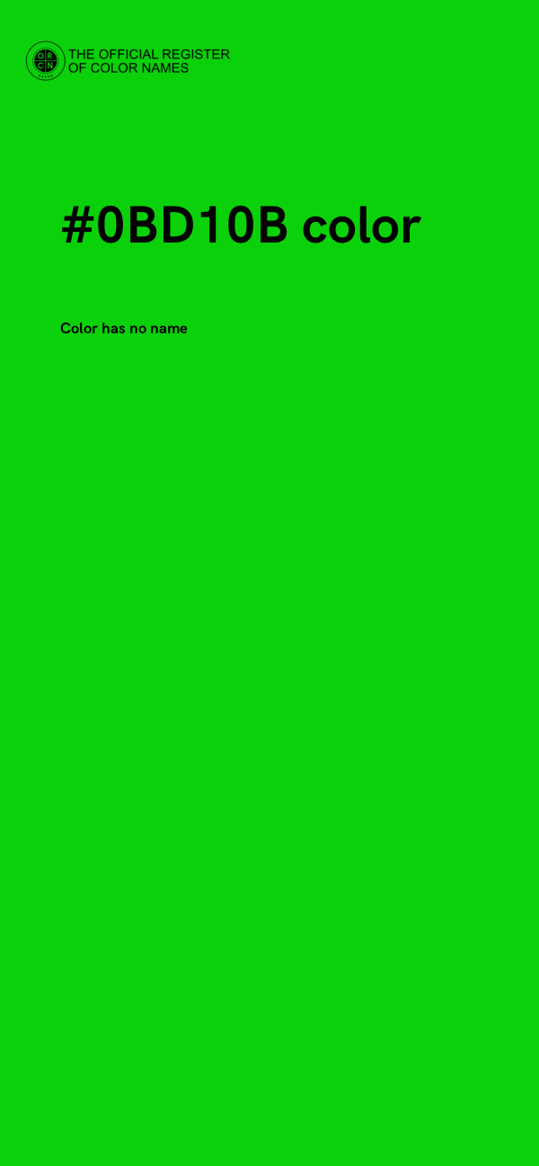 #0BD10B color image