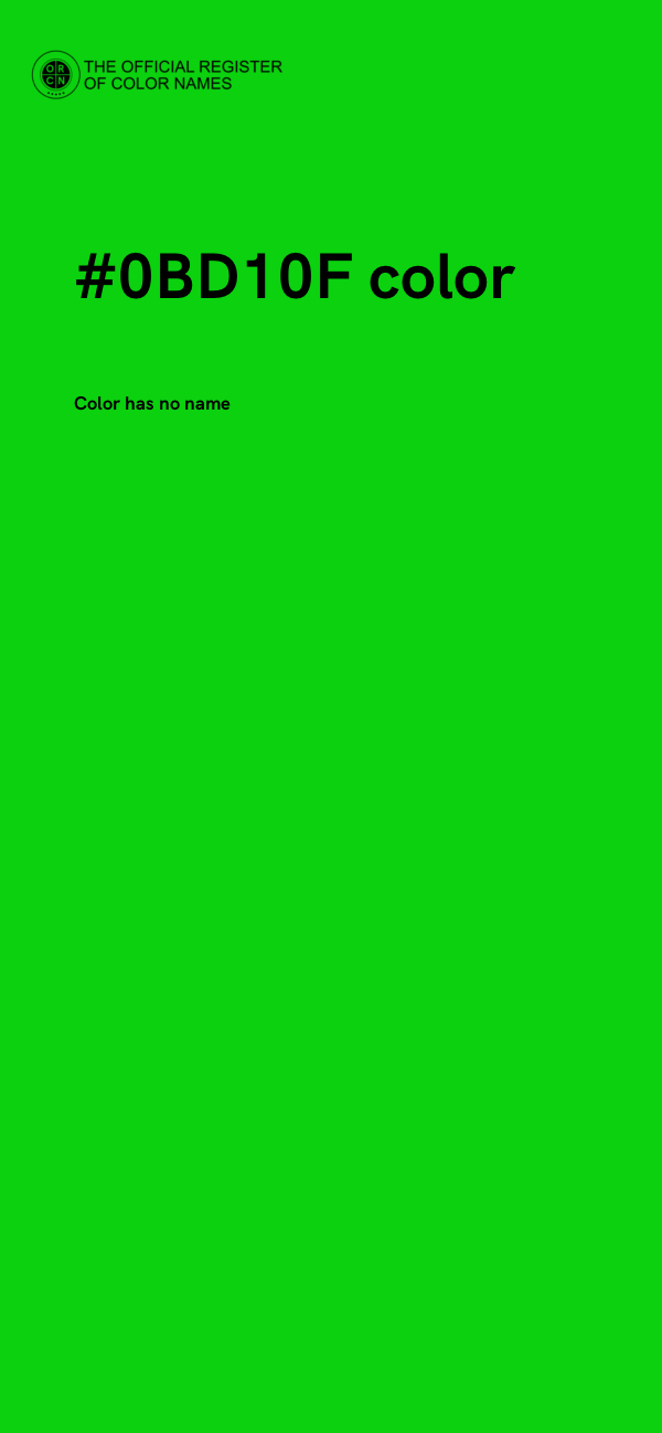 #0BD10F color image