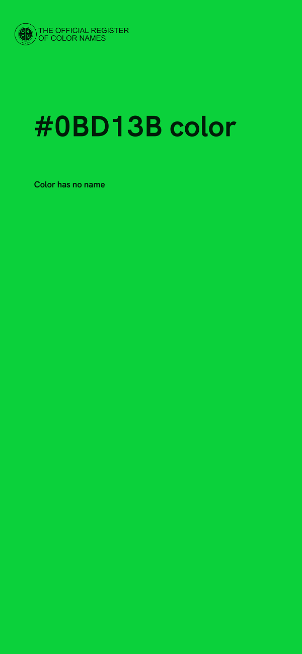 #0BD13B color image