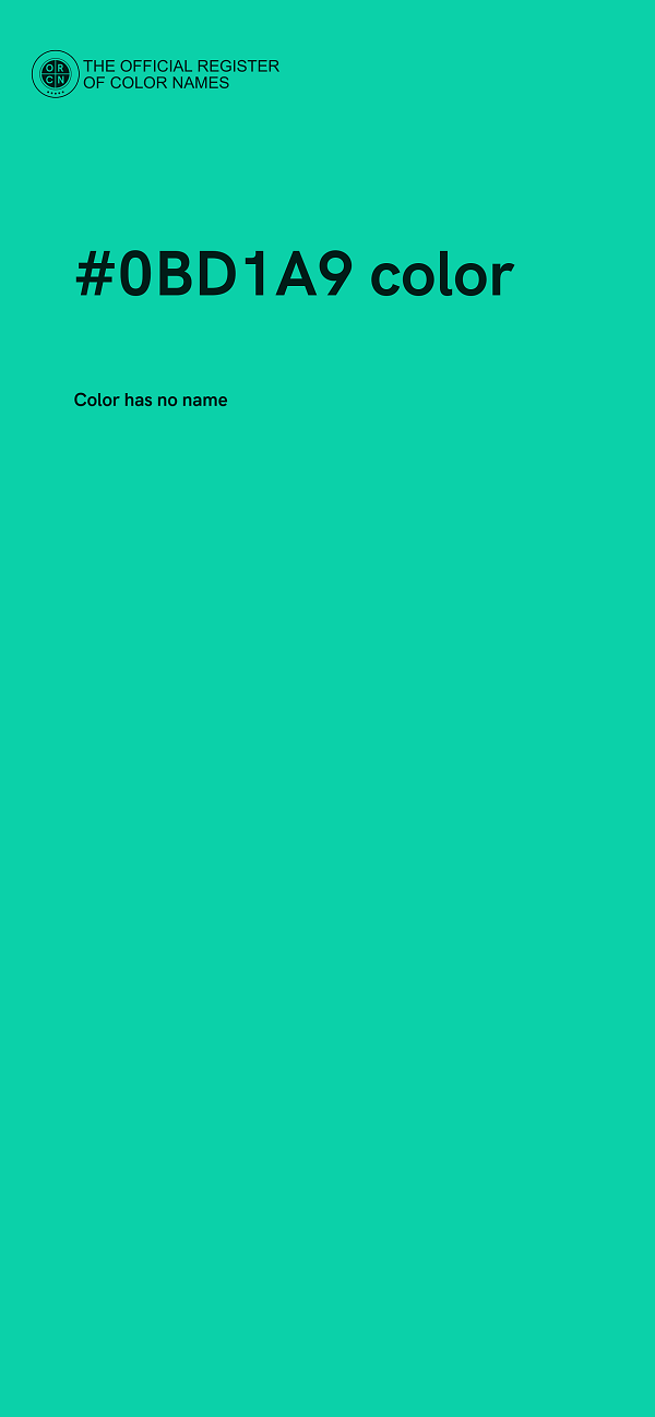 #0BD1A9 color image