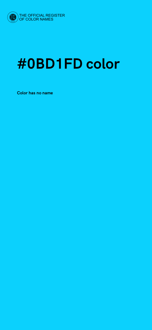 #0BD1FD color image