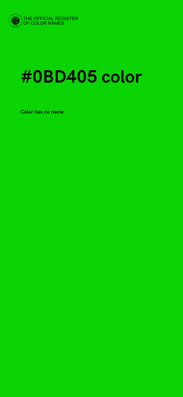 #0BD405 color image
