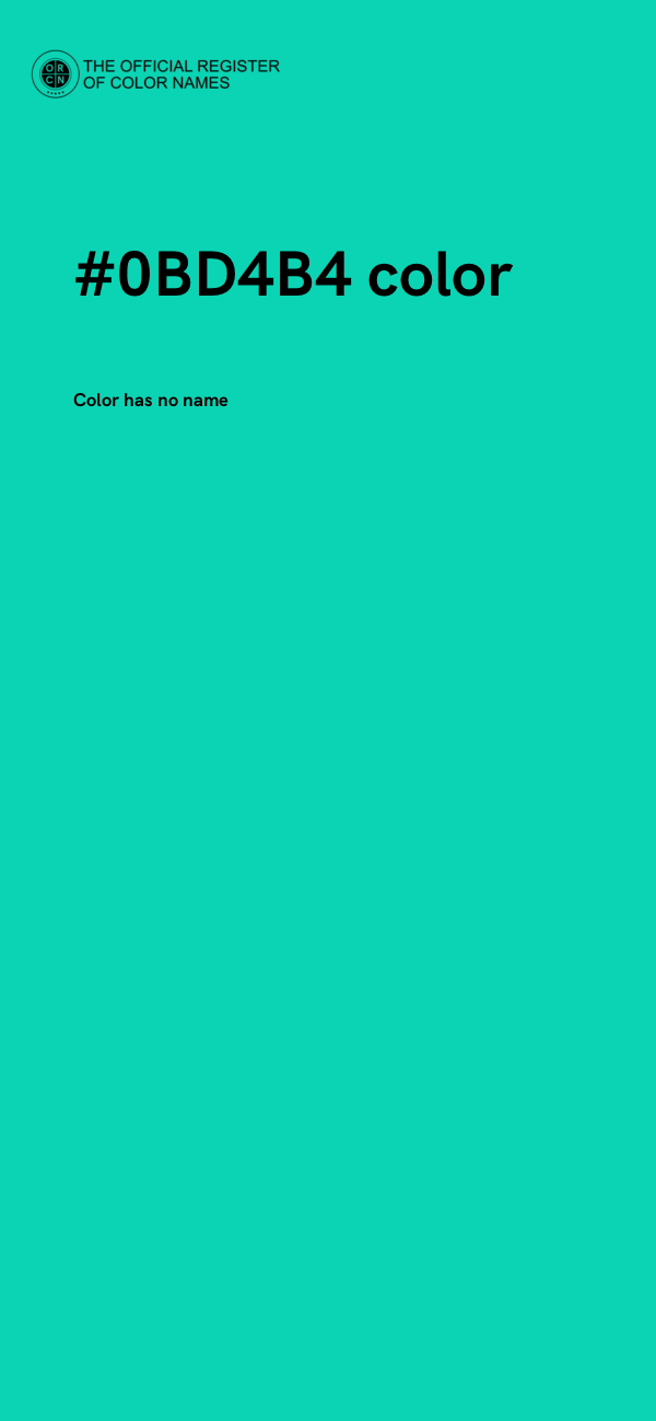 #0BD4B4 color image