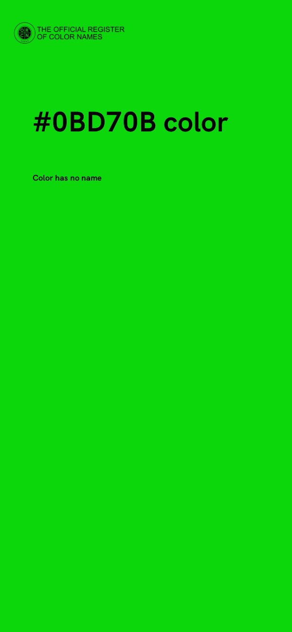 #0BD70B color image