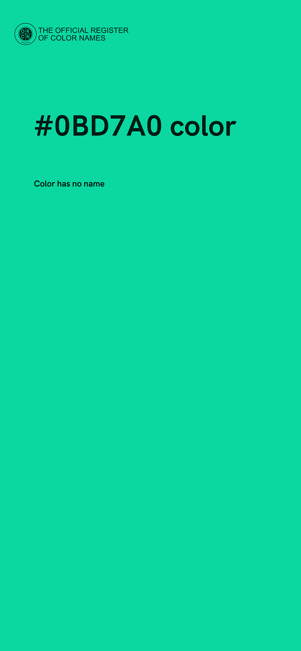 #0BD7A0 color image