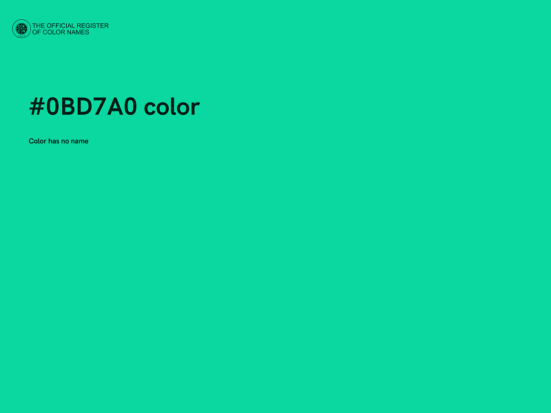 #0BD7A0 color image