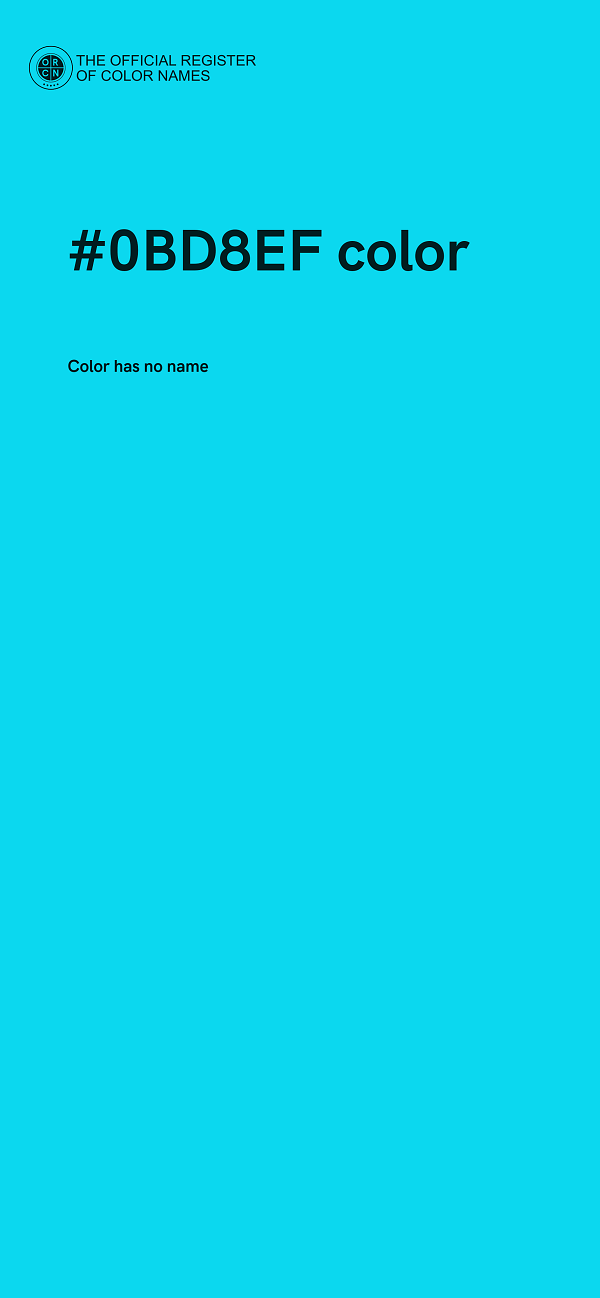 #0BD8EF color image