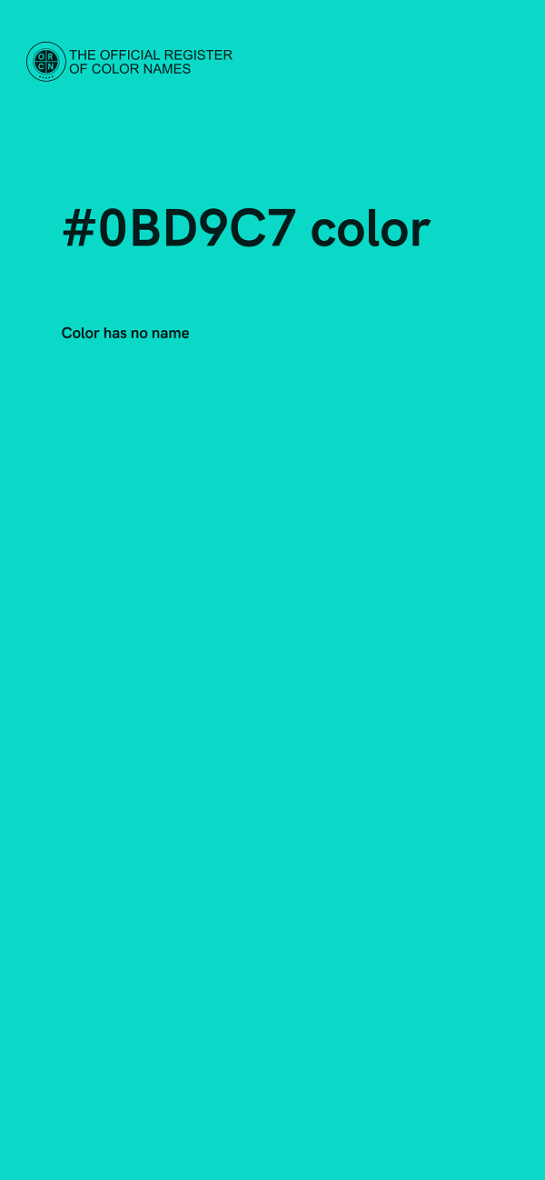 #0BD9C7 color image