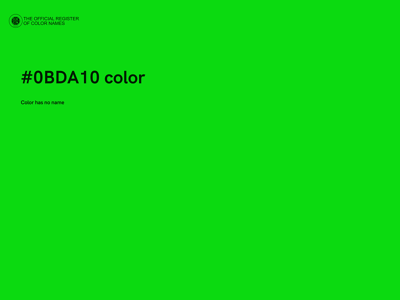 #0BDA10 color image