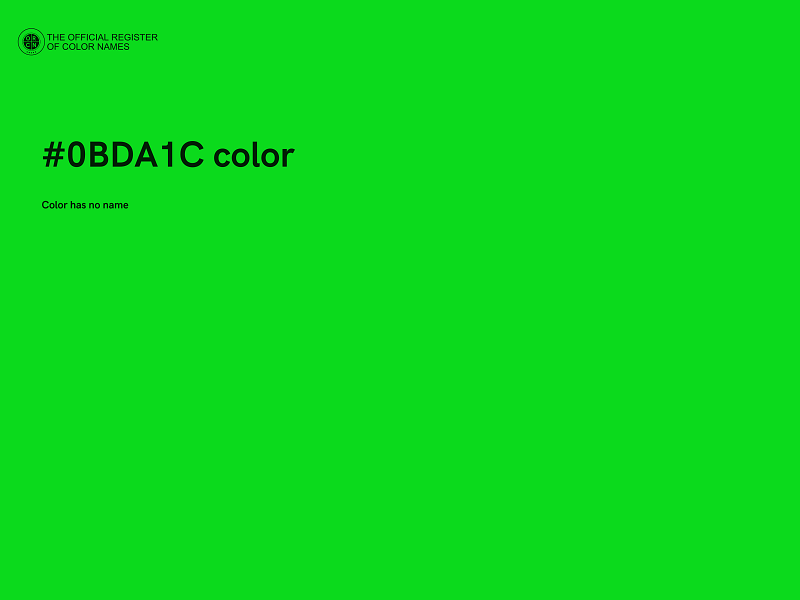 #0BDA1C color image