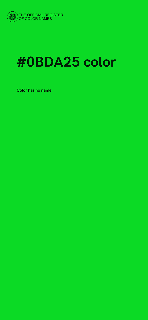 #0BDA25 color image