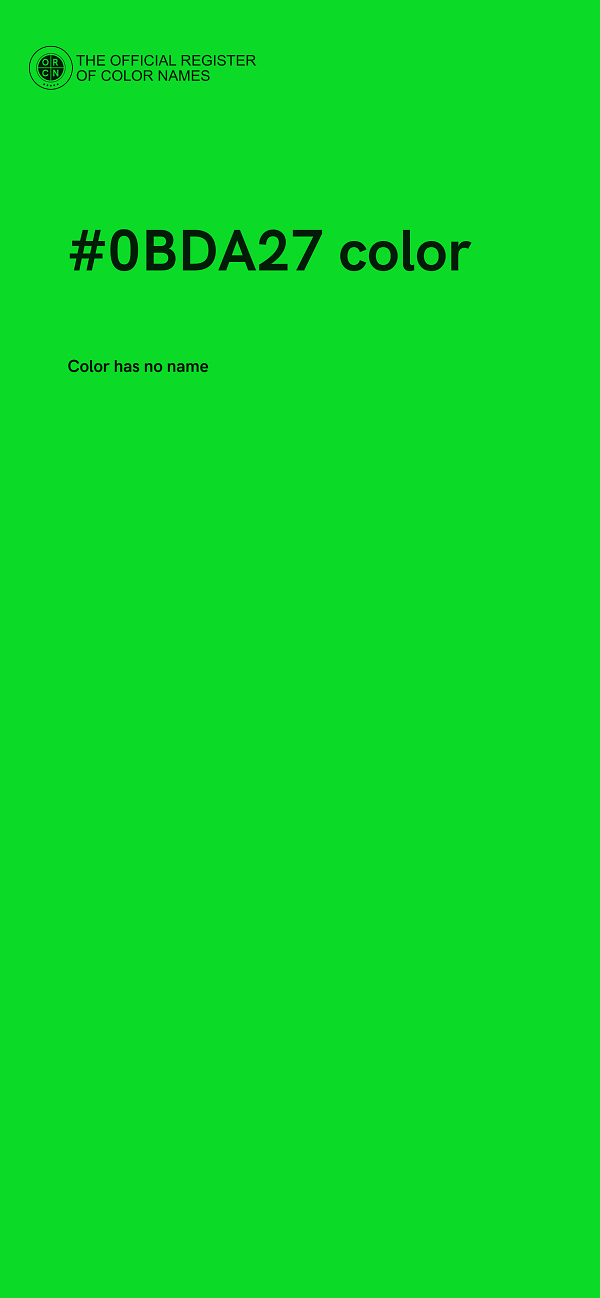 #0BDA27 color image