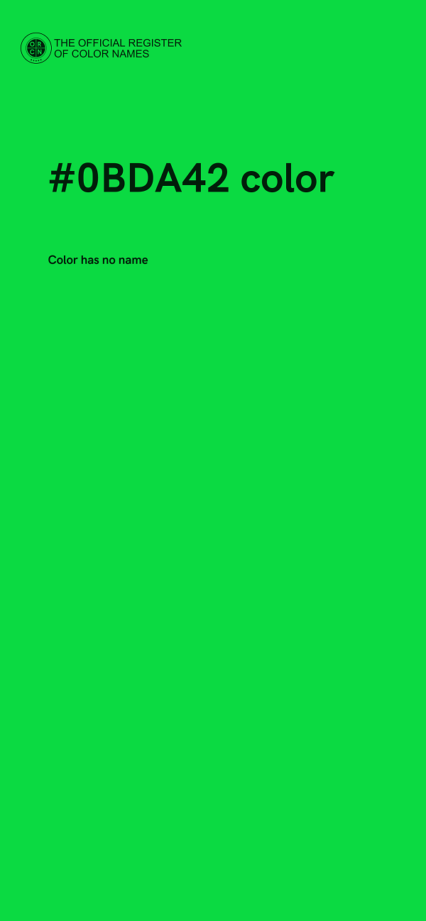 #0BDA42 color image