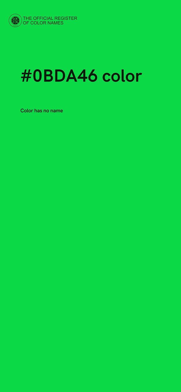 #0BDA46 color image