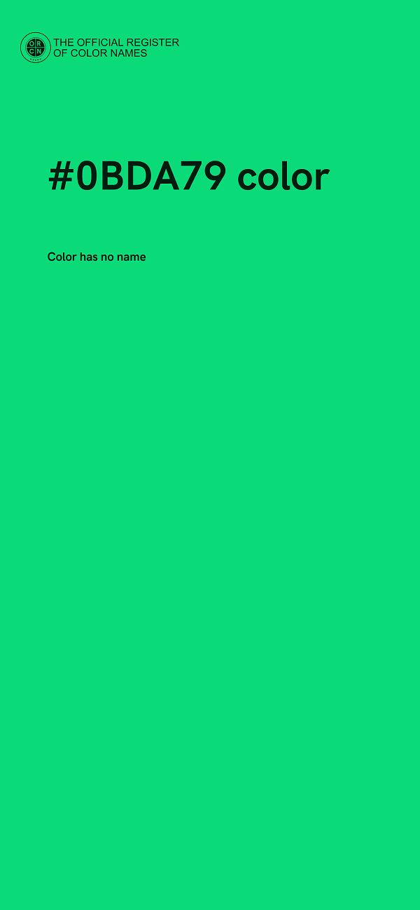 #0BDA79 color image