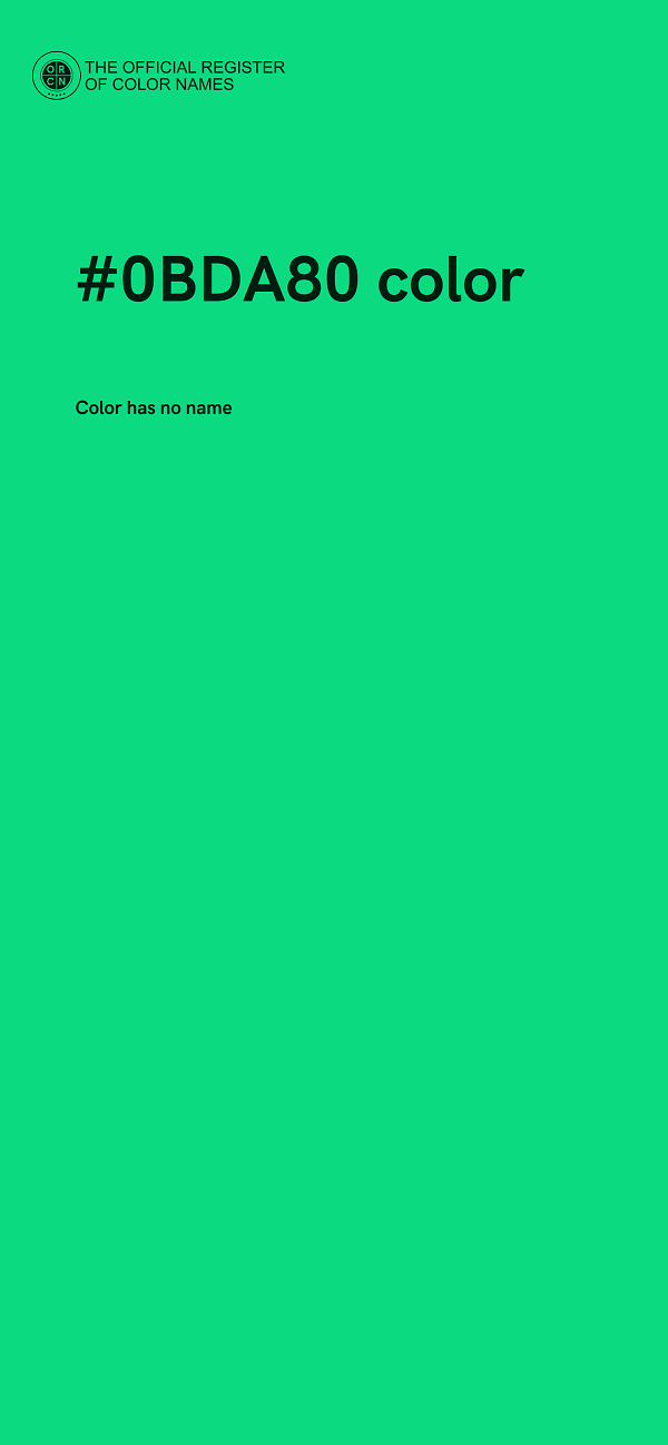 #0BDA80 color image