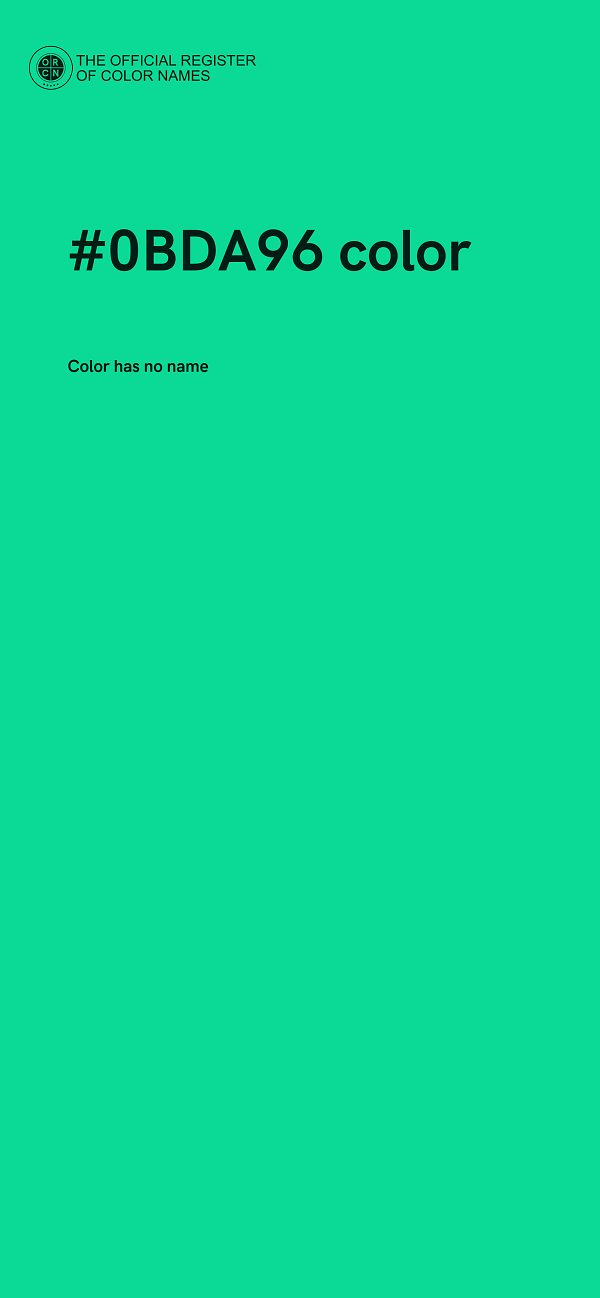 #0BDA96 color image