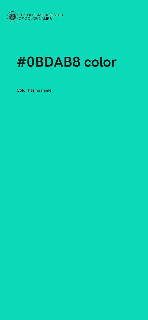 #0BDAB8 color image