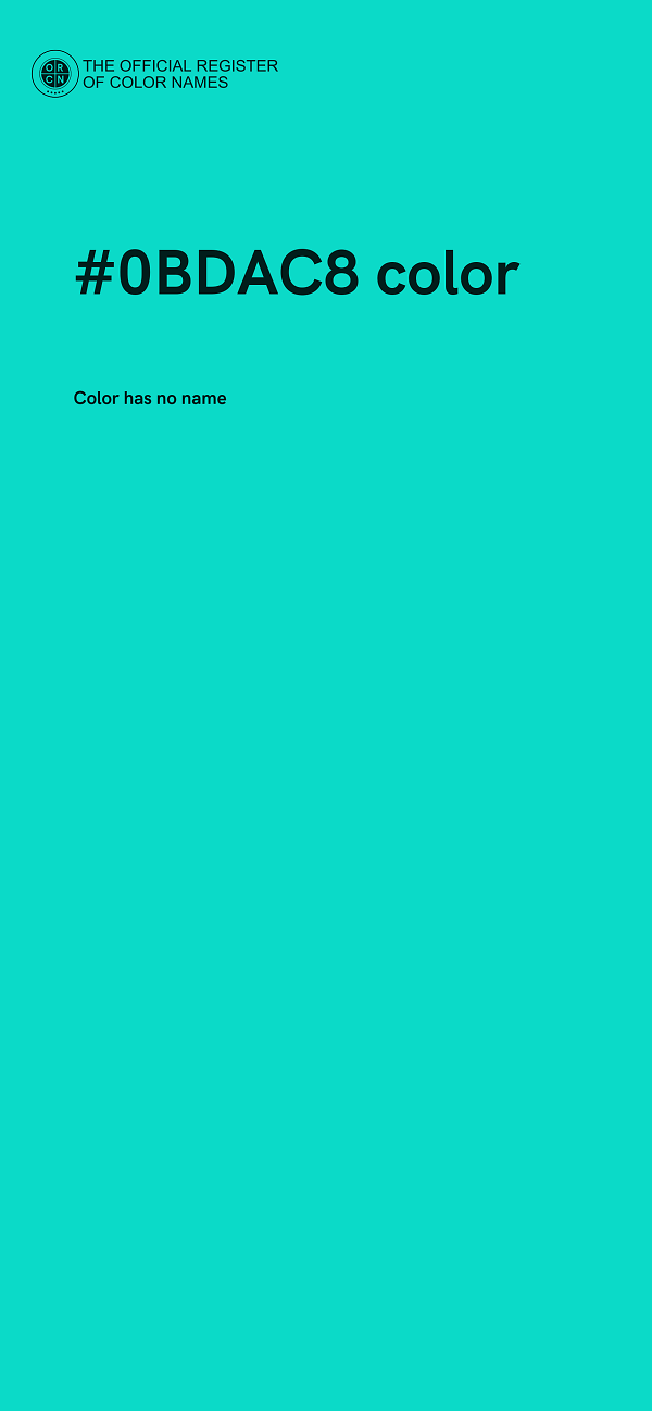 #0BDAC8 color image