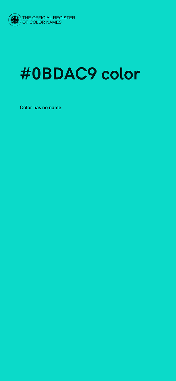 #0BDAC9 color image