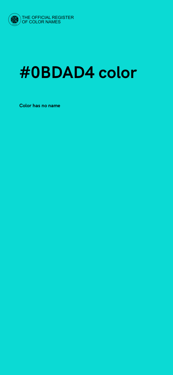 #0BDAD4 color image