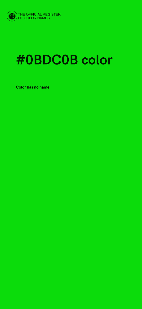 #0BDC0B color image
