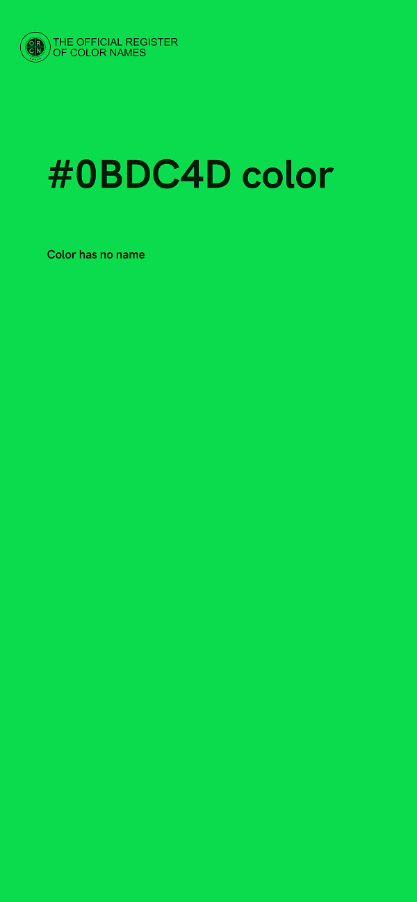 #0BDC4D color image