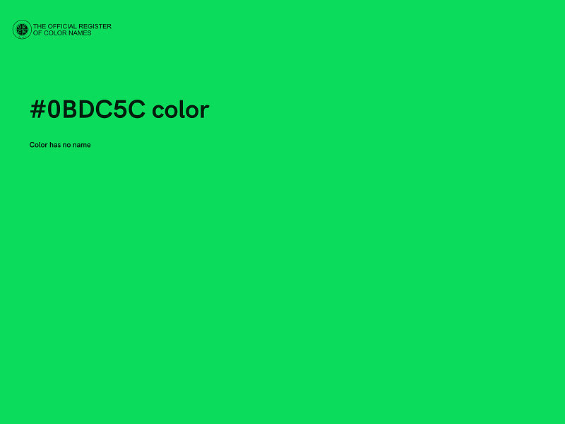 #0BDC5C color image