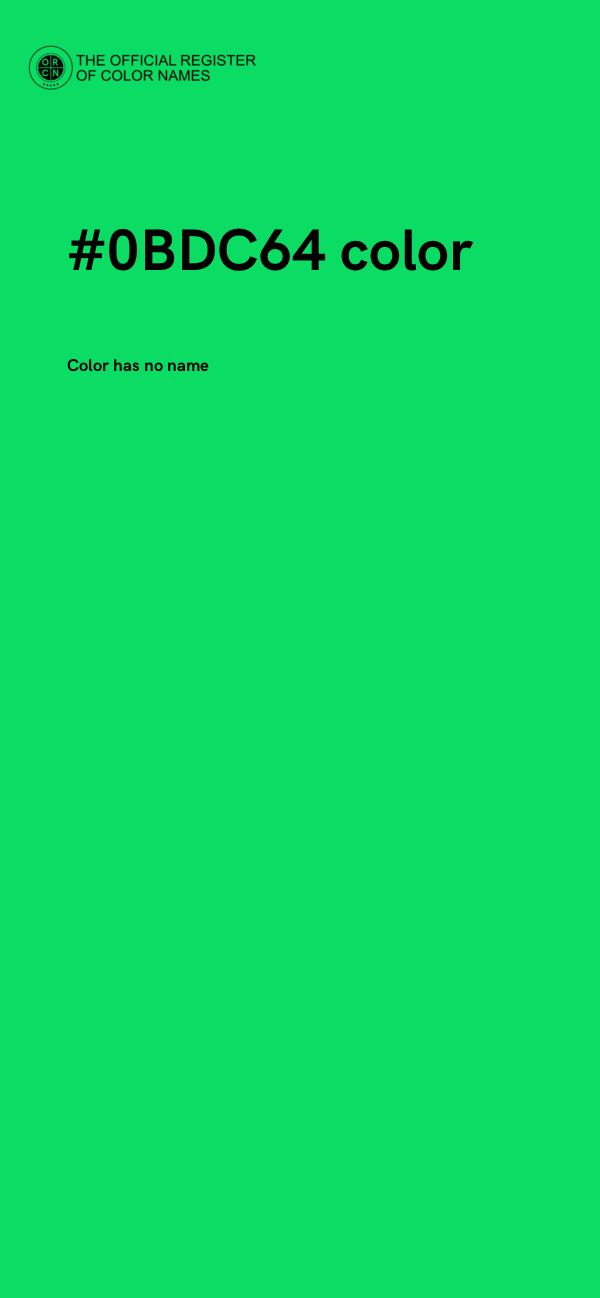 #0BDC64 color image