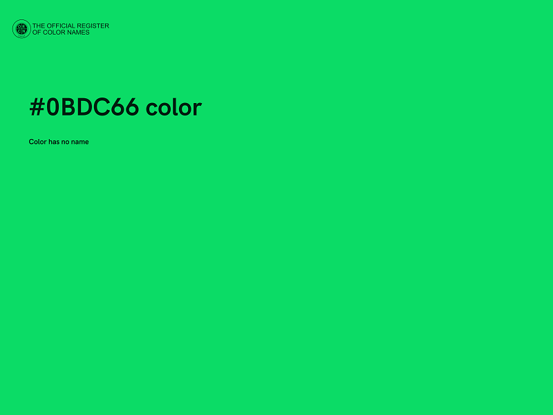 #0BDC66 color image