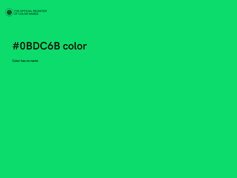 #0BDC6B color image