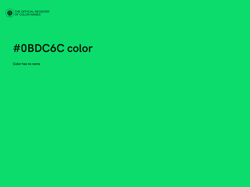 #0BDC6C color image