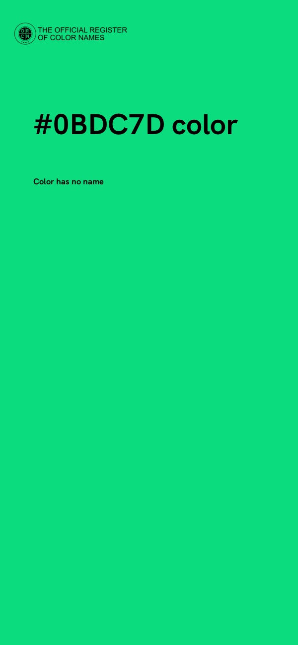 #0BDC7D color image