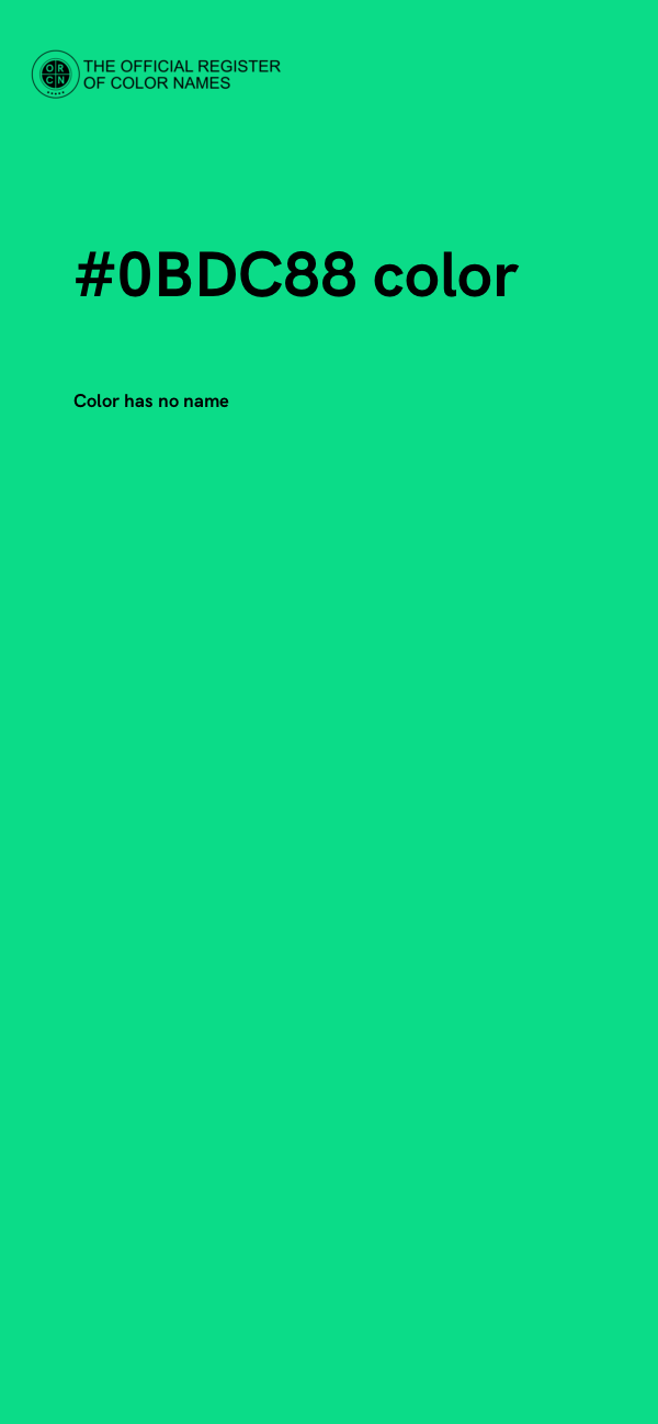 #0BDC88 color image