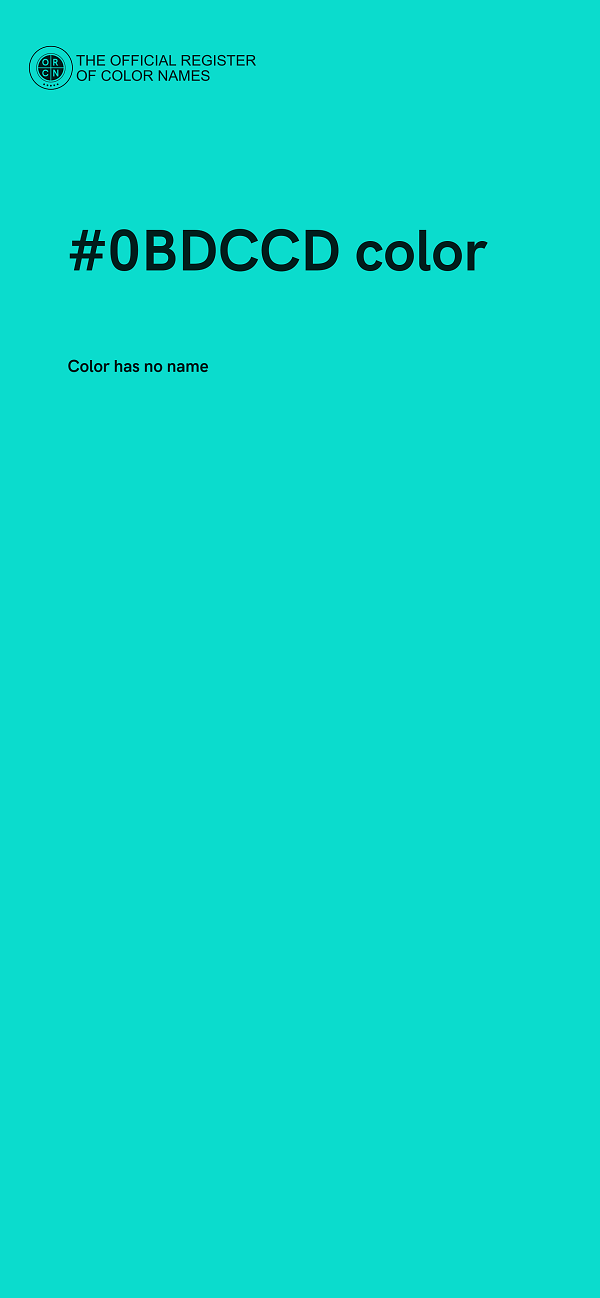 #0BDCCD color image